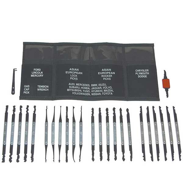 LTI Tools - LTI-340A - AutoMaster Super Lock Pick Set - 23 Pieces - UHS Hardware