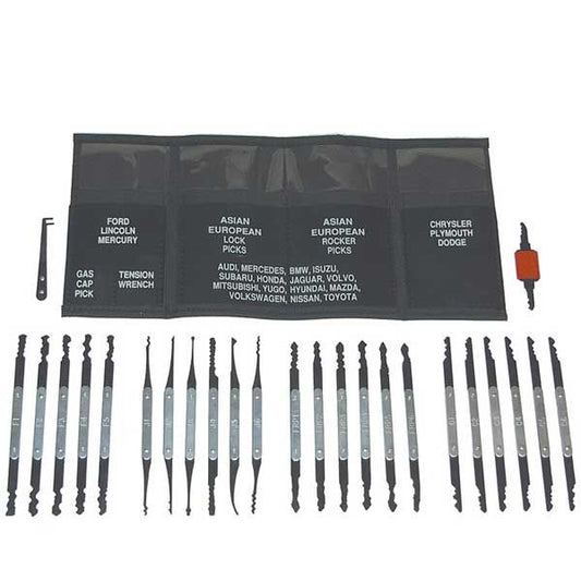 LTI Tools - LTI-340A - AutoMaster Super Lock Pick Set - 23 Pieces - UHS Hardware