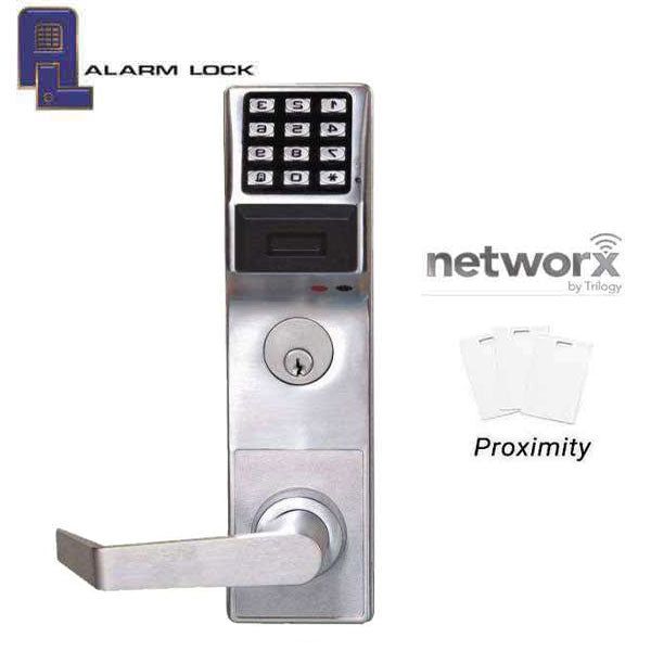 Alarm Lock Trilogy - PDL6500 - Digital Mortise Lever Lock w/ Audit trail  - Networx - (LH /RH) - 26D - Satin Chrome