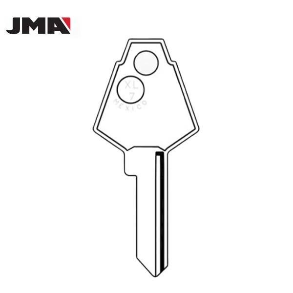 XL7 / 1180 Ilco Mailbox Key - Brass (JMA-XL-1E) - UHS Hardware