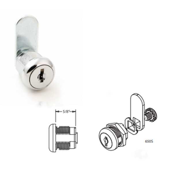 CCL - C650S - Sesamee Keyed Economical Die Cast Cam Lock - 5/8" - US26 - KA-CH751 - UHS Hardware