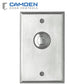Camden CM-9080 - Vandal Resistant Push Button Exit Switch - DPDT Momentary - 12/24 VDC - Brushed Aluminum - UHS Hardware