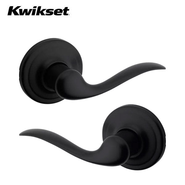 Kwikset - 720TNL -Tustin Lever - Round Rose - Passage - 514 - Iron Black - Grade 2 - UHS Hardware