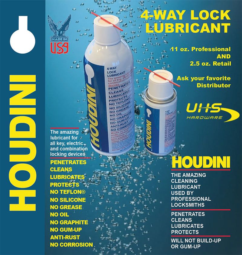 Protexall - Houdini 4-Way Lock Lubricant - 11oz - UHS Hardware