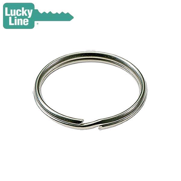 LuckyLine - 7840010 - 1" Split Key Rings - Nickel-Plated Tempered Steel - 10 Pack - UHS Hardware