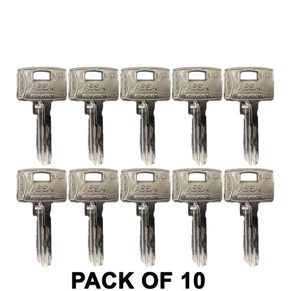 ASSA - MAX+ / Maximum + Security Restricted Key Blanks (Bundle of 10) - UHS Hardware