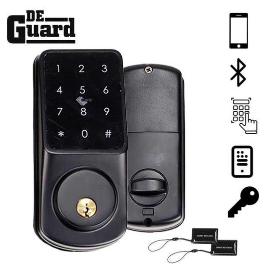 Premium Electronic Keyless Entry Smart Deadbolt - Bluetooth - Black Nickel - UHS Hardware