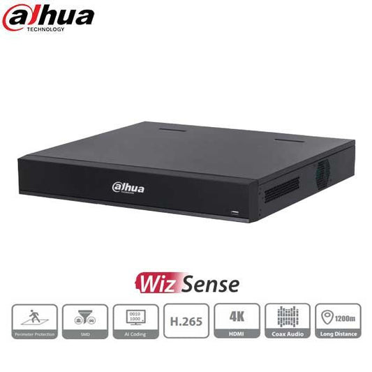 Dahua / HDCVI DVR / 16 Channels / Analytics+ / 1.5U / Penta-brid / 12MP / 4K / 10TB HDD / X84R3L10 - UHS Hardware