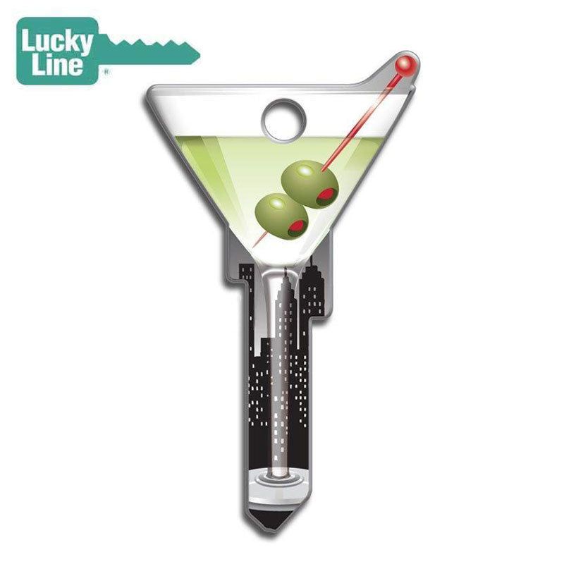 LuckyLine - B133S - Key Shapes - Martini - Schlage - SC1 - 5 Pack - UHS Hardware