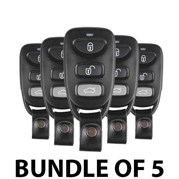 5 x Hyundai Style / 3-Button Universal Remote Key for VVDI Key Tool (Wired) (BUNDLE OF 5) - UHS Hardware