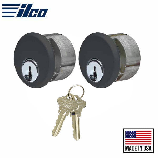 ILCO - Keyed Mortise - Schlage C Keyway - AR Cam - Zinc -  KA2 - DU - Dark Bronze - UHS Hardware