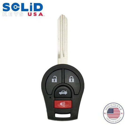 Solid Keys USA - 2004-2017 Nissan / OEM Replacement / 4-Button Remote Head Key w/ Trunk - UHS Hardware