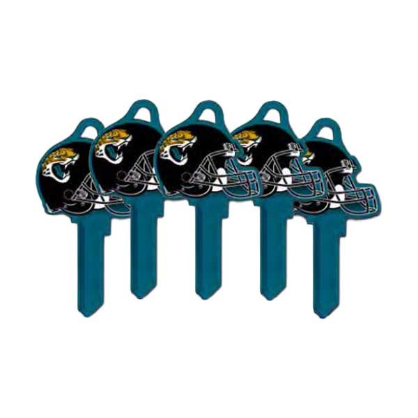 ILCO - NFL TeamKeys - Helmet Edition - Key Blank - Jacksonville Jaguars - KW1 (5 Pack) - UHS Hardware