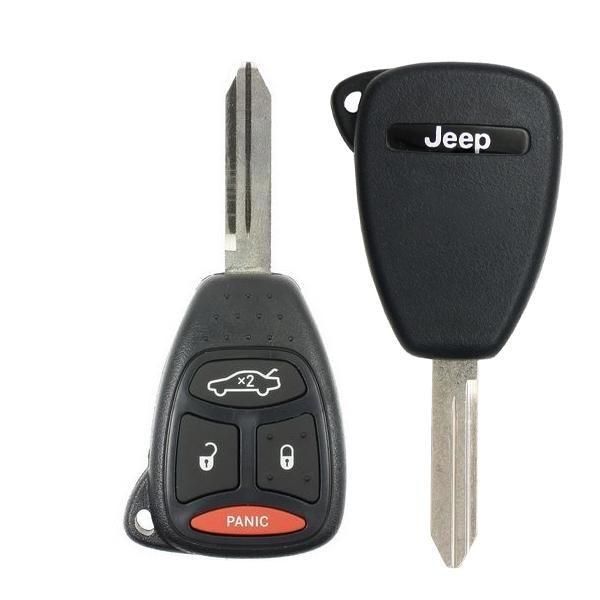 2005-2007 Jeep Commander Cherokee / 4-Button Remote Head Key / PN: 56038768AA / KOBDT04A (OEM) - UHS Hardware