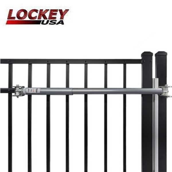 Lockey - TB250 - Adjustable Hydraulic Gate Closer - Grey (50-125 lbs) - UHS Hardware