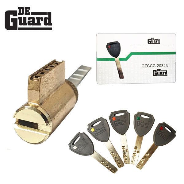 Key Controlled - (Key-In-Knob) KIK Cylinder - 206 Keyway - US3 - Polished Brass - UHS Hardware