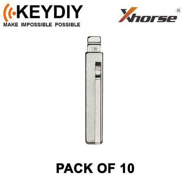 KEYDIY - HY18R - Flip Key Blade - #130 - For Xhorse / Keydiy Universal Remote Flip Keys - Pack of 10 - UHS Hardware