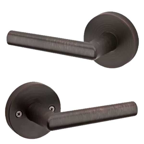 Kwikset - 154MIL - Milan Passage Lever- Round Rose -11P - Venetian Bronze - Grade 2 - UHS Hardware