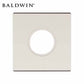 Baldwin - Pair of Estate Rosettes - Dummy Function - Satin Nickel - UHS Hardware