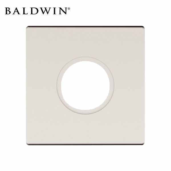 Baldwin - Pair of Estate Rosettes - Dummy Function - Satin Nickel - UHS Hardware