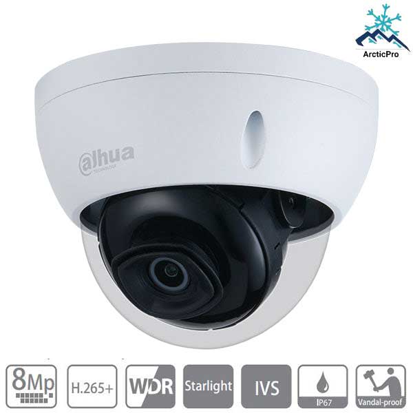 Dahua / IP Camera Kit / 12 x 8MP Dome Camera / 2.8mm Fixed Lens / 16-Channel / 4K NVR / IP67 / Starlight / DH-N568D124S - UHS Hardware