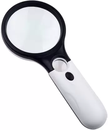 Magnifying Glass w/ 3 LED Lights  / 3x 45x Zoom
