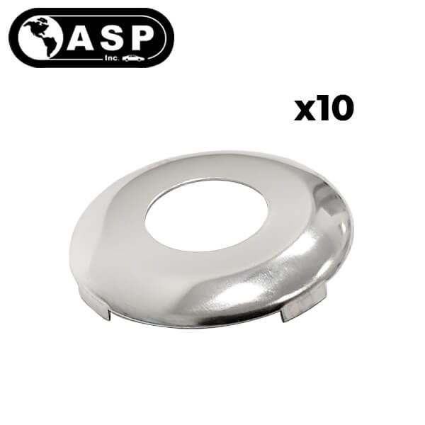 1984-1996 Ford / H54 / 10 Cut / Face Cap for Door Lock / Chrome / P-42-201 (ASP) (10-Pack) - UHS Hardware