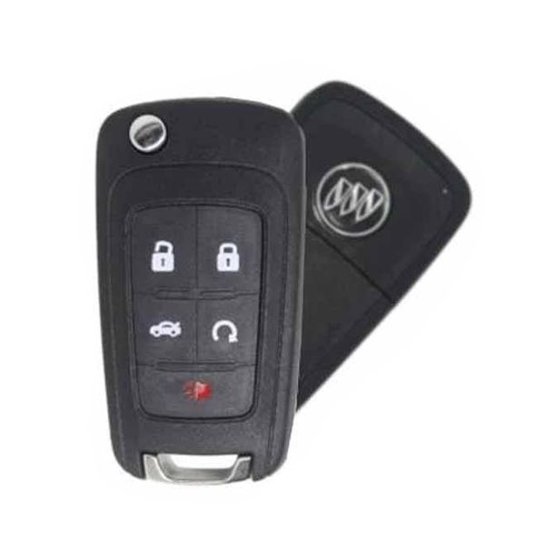 2010-2018 Buick / 5-Button Flip Key / PN: 13500224 / P4O9MK74946931 / HU101 / PEPS (OEM Refurb) - UHS Hardware