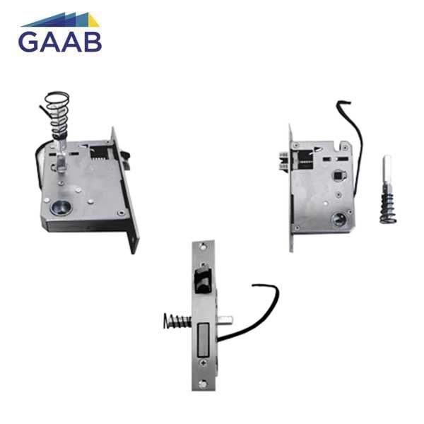 GAAB - Electronic Keyless Smart Door Mortise Lock - Bluetooth / Fingerprint - APP Management - Black - Entrance - UHS Hardware