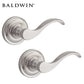 Baldwin Reserve - PS.CUR.TRR - Curve Lever - Traditional Round Rose - 150 - Satin Nickel - Passage - Grade 2 - RH - UHS Hardware