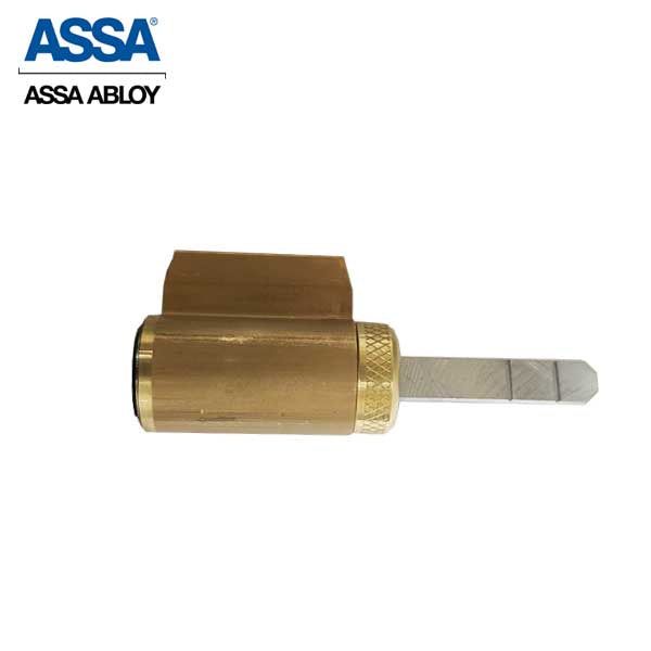 ASSA - MAX+ / Maximum + Security Restricted KIK Cylinder - 606 - Satin Brass - UHS Hardware