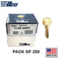 Y1-BR YALE Key Blank 250 Pack -  ILCO - UHS Hardware
