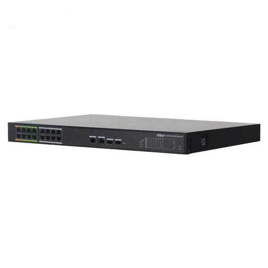 Dahua / ePoE Ethernet Switch / 16-Port / 100-240 VAC / 800m / 240W / Managed / LR2218-16ET-240 - UHS Hardware