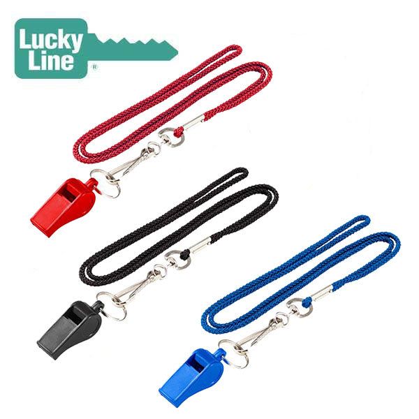 LuckyLine - 42201 - Lanyard with Whistle - Assorted - 1 Pack - UHS Hardware