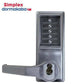 Simplex - LL1021C - Mechanical Pushbutton Cylindrical Lever Lock - LFIC Corbin Russwin - 2¾" Backset - Satin Chrome - LH/LHR - UHS Hardware