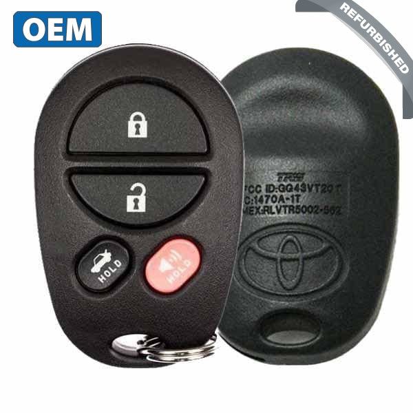 2004-2009 Toyota Avalon Solara / 4-Button Keyless Entry Remote / PN: 89742-07020 / GQ43VT20T (OEM) - UHS Hardware