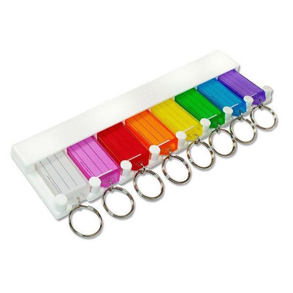 LuckyLine - 60580 - 8-Key Tag Rack - Assorted - 1 Pack - UHS Hardware