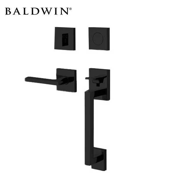 Baldwin Estate - 85390.RFD - Minneapolis Sectional Handleset - Full Dummy - 190 - Satin Black - Grade 2 - RH - UHS Hardware