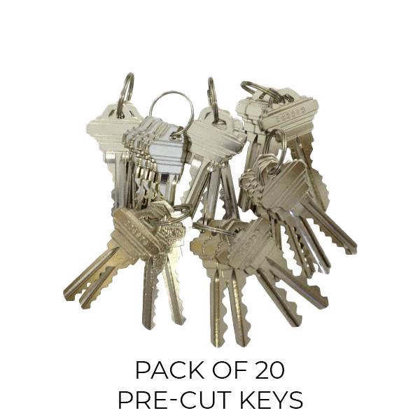 Premium Pre-Cut Schlage Keys - SC1 - (Pack of 20) - UHS Hardware