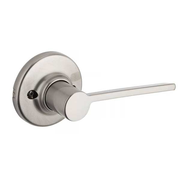 Kwikset - 488LRL- Ladera Lever - Round Rose - Half Dummy - 15 - Satin Nickel - LH - Grade 2 - UHS Hardware