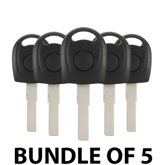 5 x 2015-2020 Volkswagen / Audi - MQB HU66 Transponder Key - (48 AES Chip) (BUNDLE OF 5) - UHS Hardware