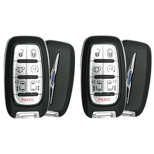 2 X 2017-2021 Chrysler Pacifica Voyager / 7-Button Smart Key No Keysense Pn: 68217832Ac/