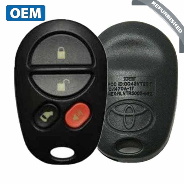 2004-2013 Toyota Sienna / 4-Button Keyless Entry Remote w/ Side Door / PN:  89742-08100 / GQ43VT20T - UHS Hardware