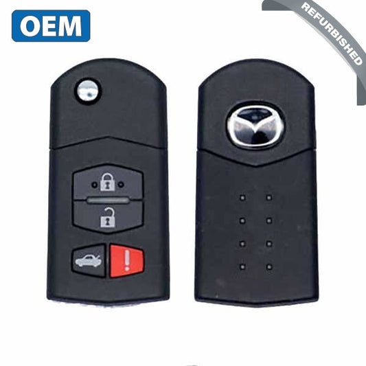 2006-2008 Mazda 6 / 4-Buttion Flip Key / PN: GP7A-67-5RYB / KPU41788 (OEM) - UHS Hardware