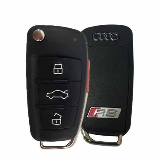 2006-2017 Audi A6 Rs / 4-Button Remote Flip Key/ Pn: 8V0 837 220 D Nbgfs12P71 - Mqb (Oem) Key