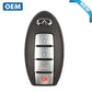 2007-2015 Infiniti / 4-Button Prox Smart Key Jk65A Pn: 285E3-Jk65A Kr55W48903 (Oem)