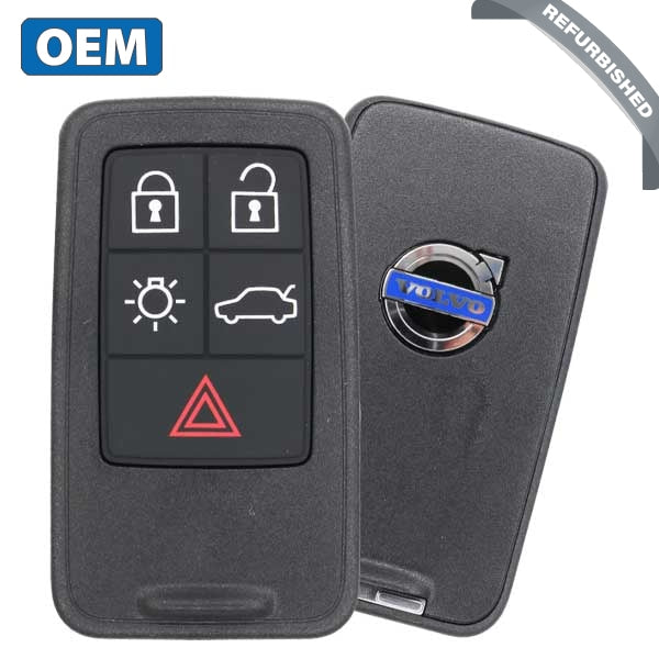 2007-2017 Volvo / 5-Button Smart Key W/ Approach Lights Pn: 30659607 Kr55Wk49264 (Oem Refurb)