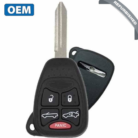 2008-2014 Chrysler Sebring Convertible / 200 / 5-Button Remote Head Key / PN: 68025034AA  / OHT692427AA (OEM) - UHS Hardware