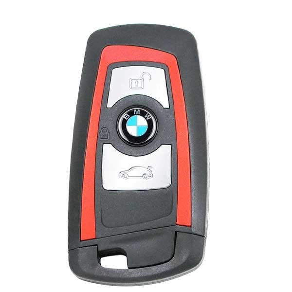 2009-2014 Bmw F-Series / 3-Button Smart Key Ygohuf5767/ Cas4 (Red Trim) (Oem)