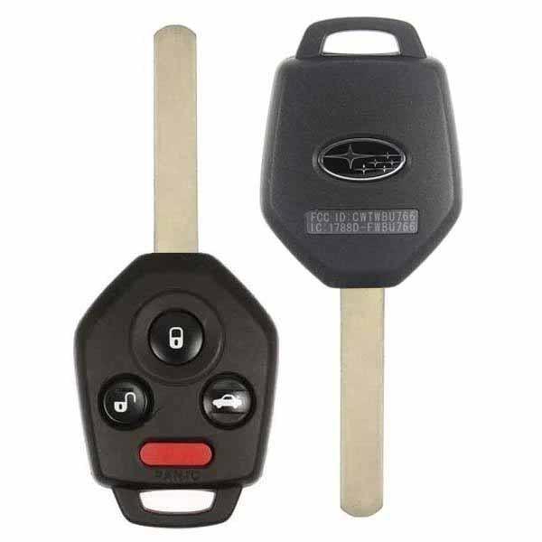 2010-2014 Subaru Legacy Outback / 4-Button Remote Head Key / PN: 57497-AJ00A / CWTWBU766 / 4D60 Chip / DAT17 (OEM) - UHS Hardware